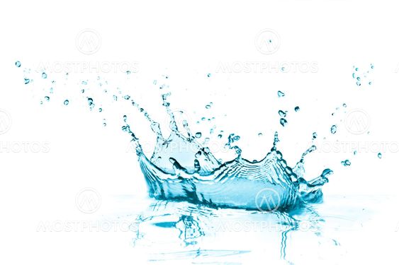turquoise water splash