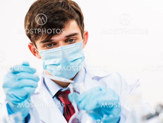 scientist working in the lab