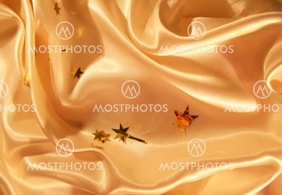 New year holiday golden satin as background