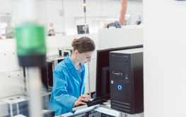 electrical engineer working in electronics manufacturing