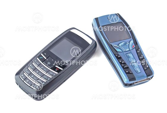 Two telephones