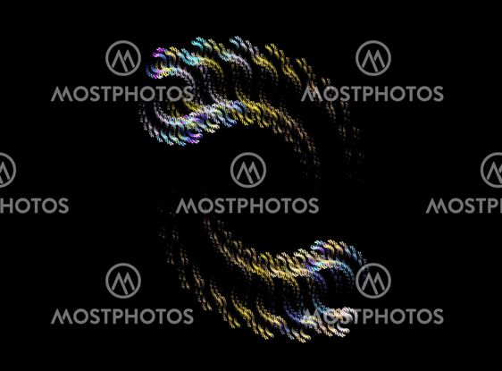 Abstract colorful spiral