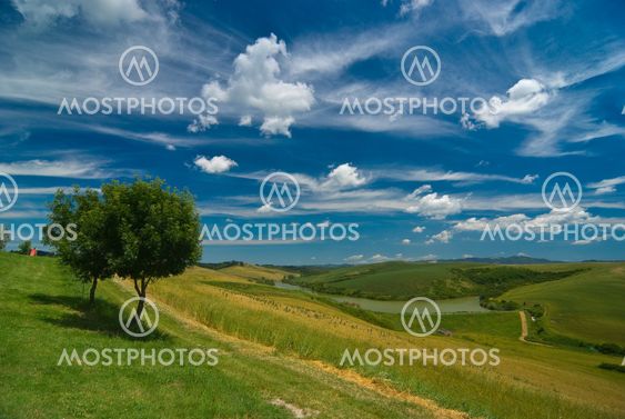 Landschaft in der Toskana, Italien - Landscape in tuscany, italy