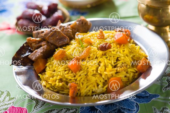 arab food, ramadan foods in middle east usually served with tandoor lamb