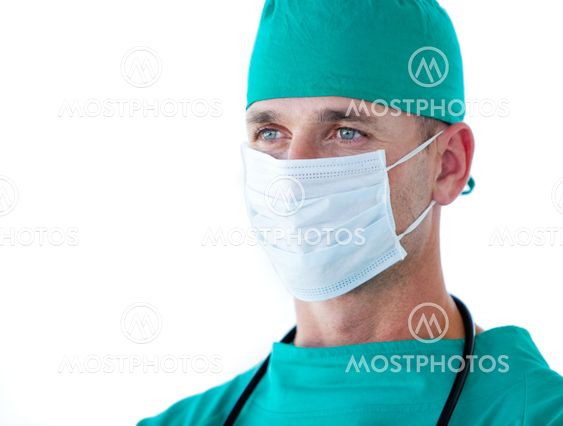 Portrait of a charismatic male surgeon
