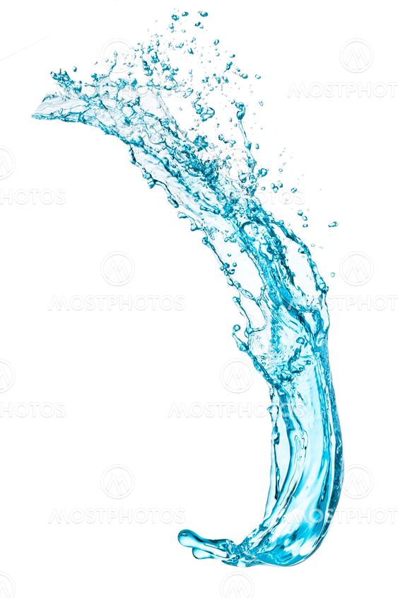 turquoise water splash