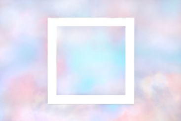 Beautiful Romantic Heavenly Sky Background Border Frame