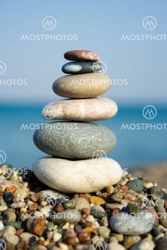 Stacked pebbles