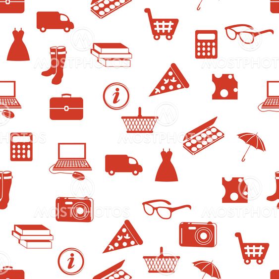 shopping seamless pattern