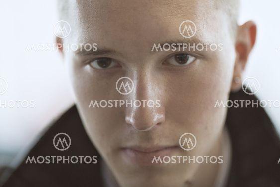 Portrait of a pensive young man