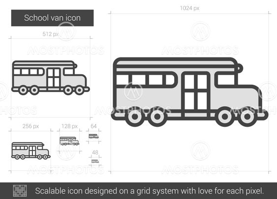 School van line icon.