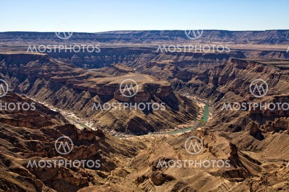 central view of the fish river canyon south namibia africa