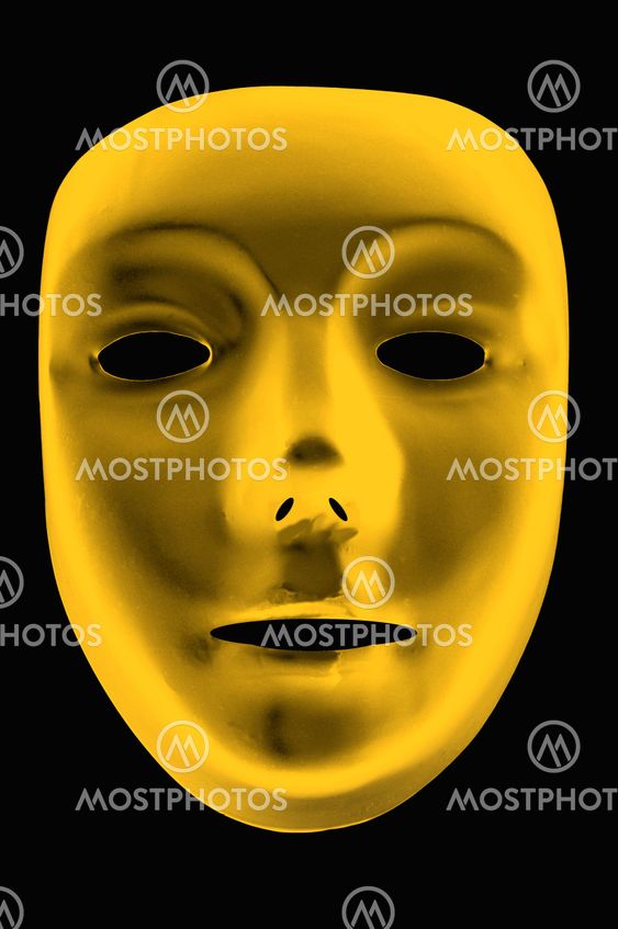 Gold Drama Mask