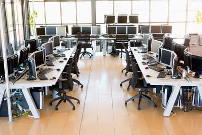 View Of Stock Trading Office