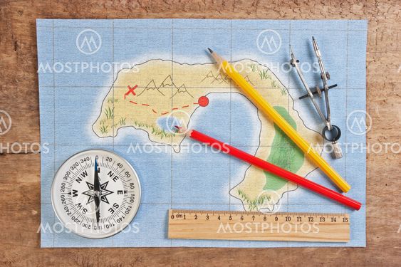 "maps of the coral islands" av User_58501 - Mostphotos