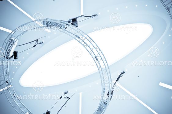 ceiling of modern commercial center