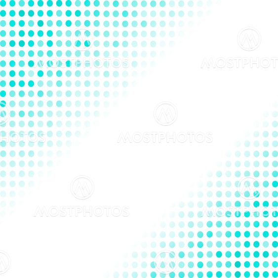 Dotted Azure Background. Halftone Pattern