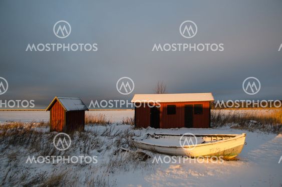 Gamla sjöbodar på Öland