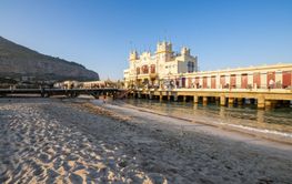 Palermo, Italy - March 23, 2019: Alle Terazze restaurant...