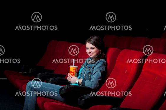 woman in cinema
