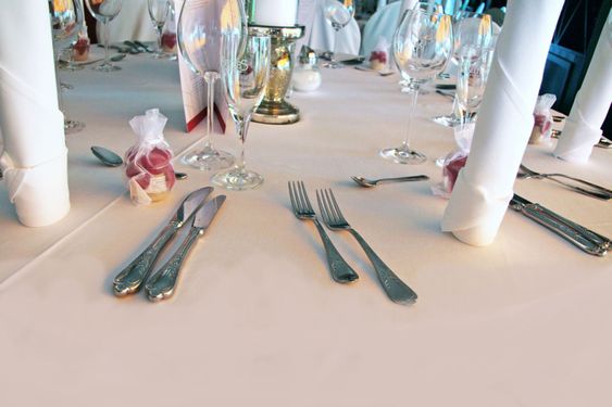 table in a restaurant