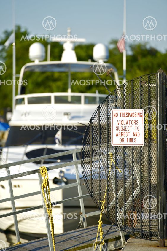 Pier-No Trespassing
