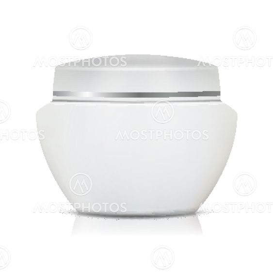 Cosmetic Jar Vector. Template For Your Product Design....