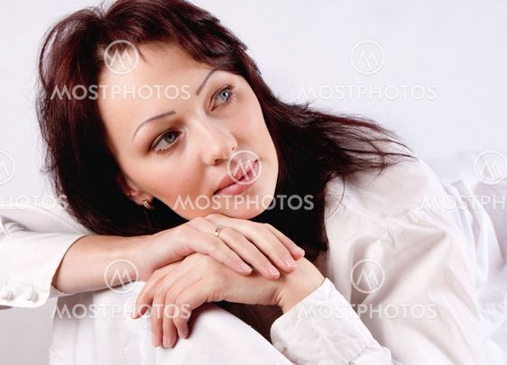 Portrait of a brunette
