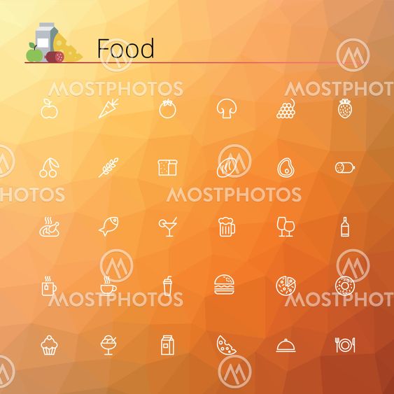 Food Line Icons