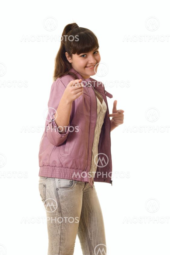 Confident casual teen