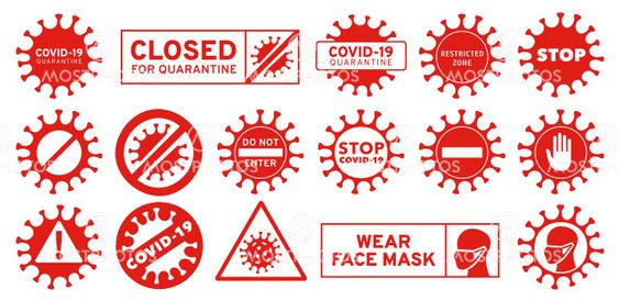 Covid 19 icons