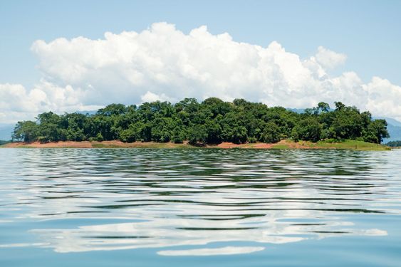 Nam Ngum reservoir in Laos