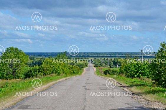 Highway going to horizon