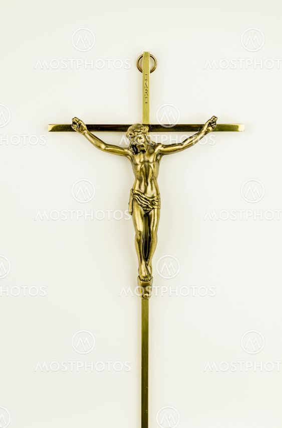Jesus on metal cross