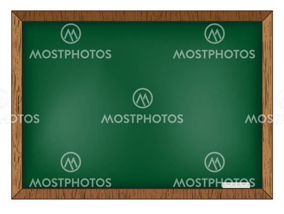 Blackboard on wooden background
