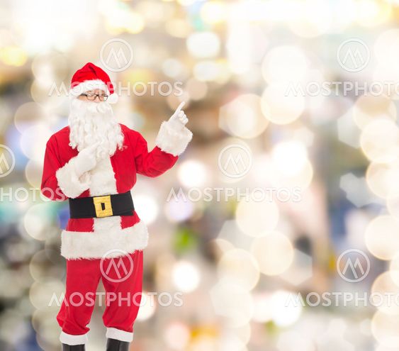 man in costume of santa claus