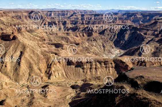 a detail of the east side the fish river canyon namibia
