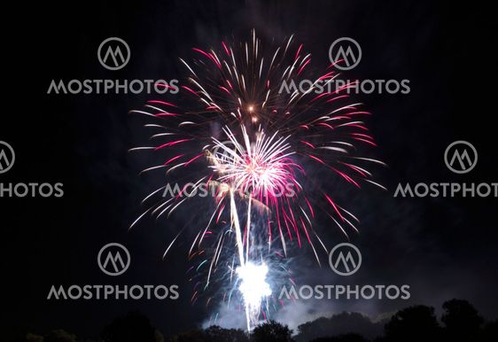 fireworks, Volksfest Bobingen, Germany, 13.08.2012