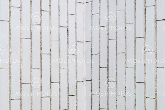 Background of white rectangle brick wall