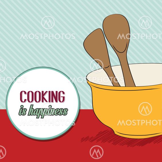 background with kitchen cooking wooden utensils storage pot
