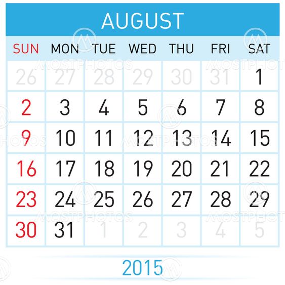 Monthly calendar