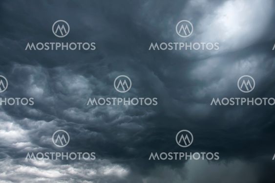 threatening storm clouds