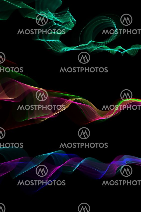 abstract ribbon waves
