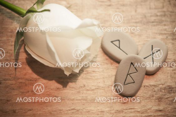 Rose with runes