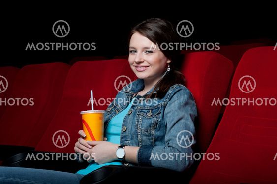woman in cinema