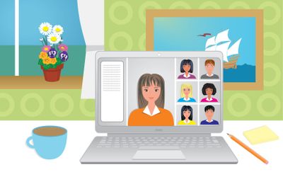 Study from home, work at home.