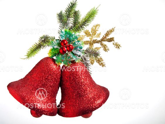 Christmas Bells on white