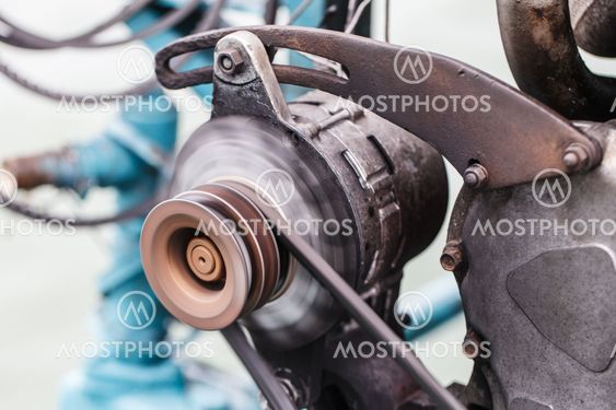 ferry motor engine moving.
