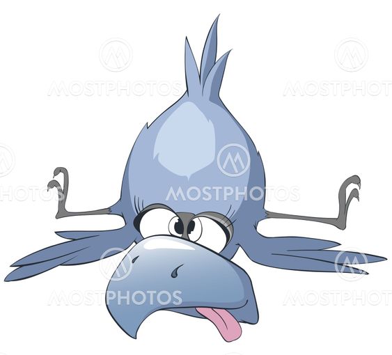 Cartoon Character Funny Bird