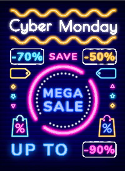 Cyber Monday Mega Sale Save Up to 50 Percents